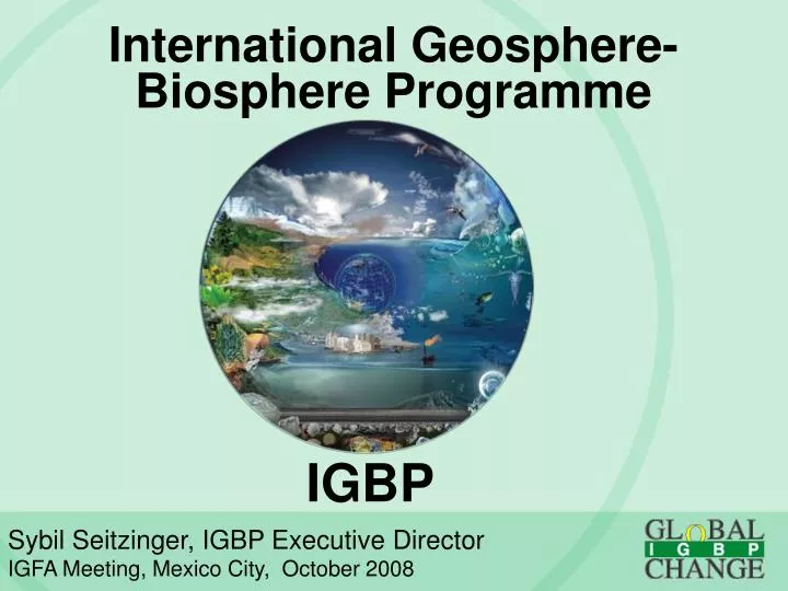 international geosphere biosphere programme