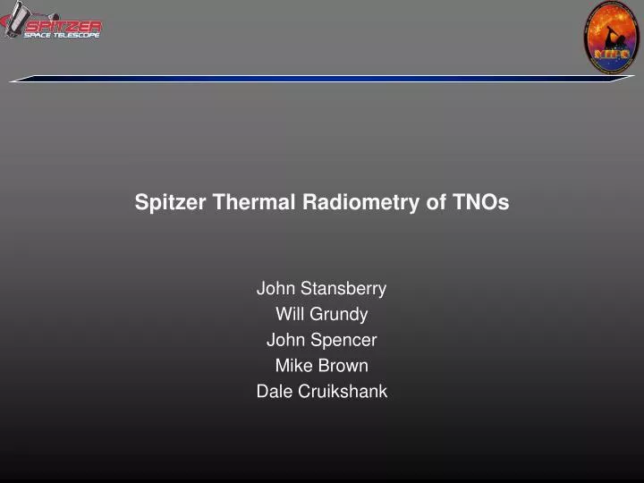 spitzer thermal radiometry of tnos