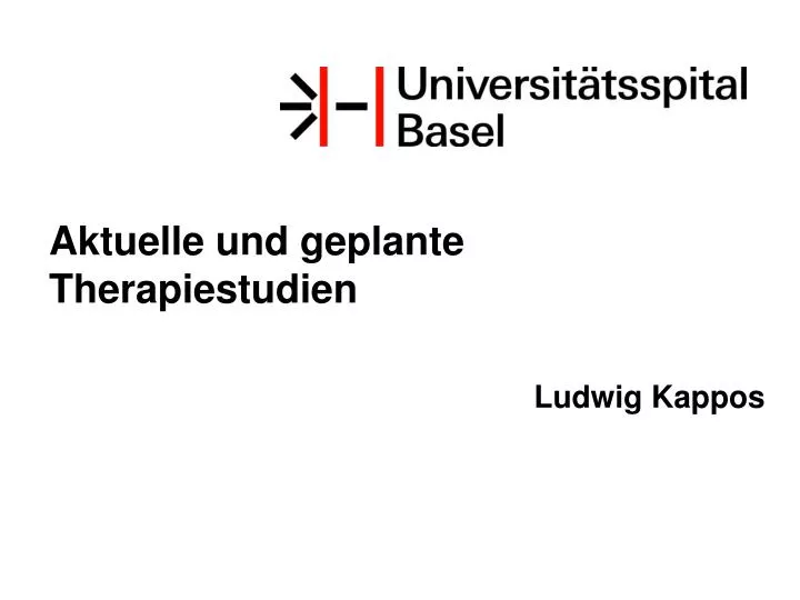 aktuelle und geplante therapiestudien