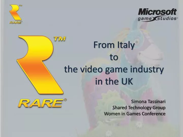 from italy to the video game industry in the uk