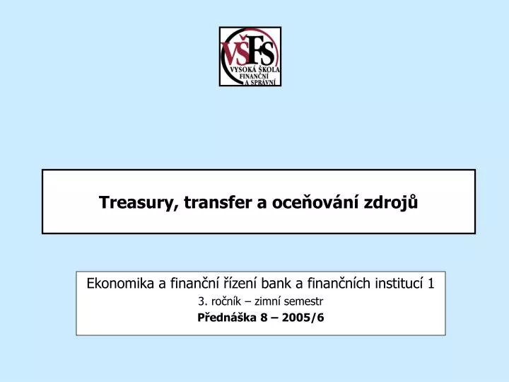 treasury transfer a oce ov n zdroj