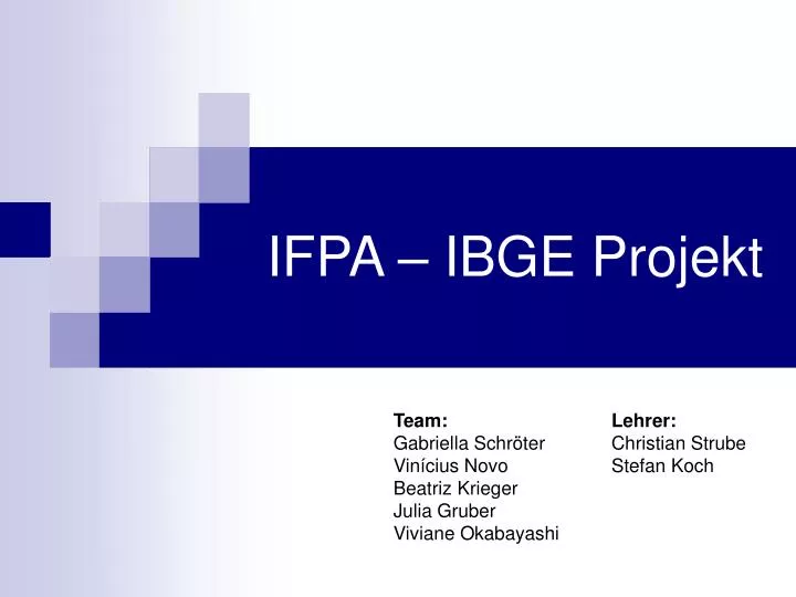 ifpa ibge projekt