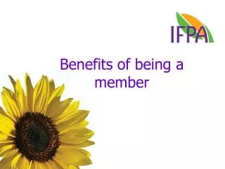 Benefits of being a member
