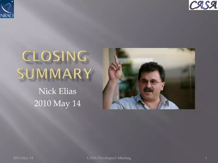 closing summary