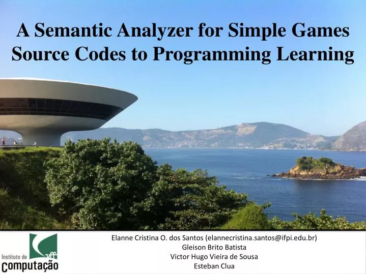 a semantic analyzer for simple games source codes to programming learning