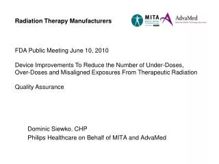 FDA Public Meeting June 10, 2010