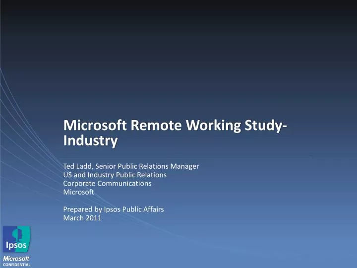 microsoft remote working study industry
