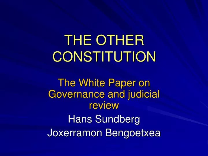 the other constitution