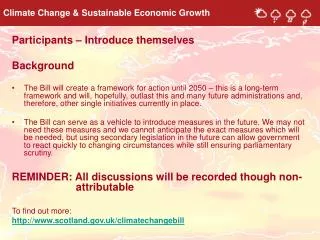 Climate Change &amp; Sustainable Economic Growth