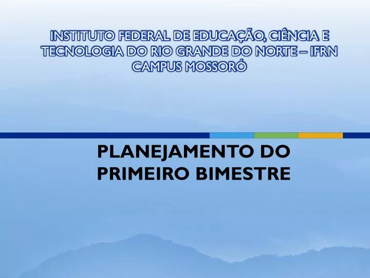 instituto federal de educa o ci ncia e tecnologia do rio grande do norte ifrn campus mossor