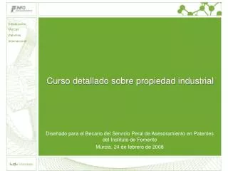 curso detallado sobre propiedad industrial