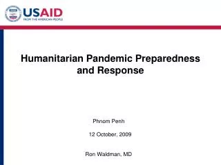Humanitarian Pandemic Preparedness and Response
