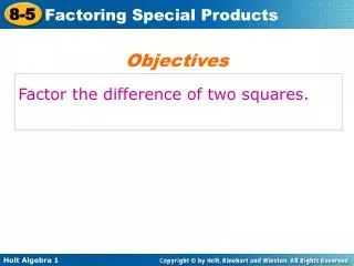 Factor the difference of two squares.