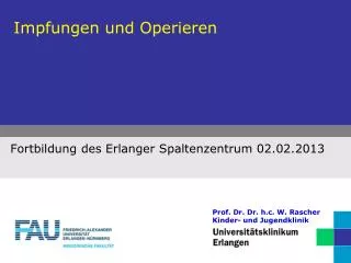 impfungen und operieren