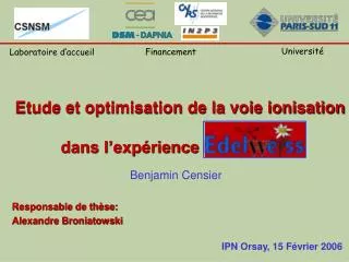 etude et optimisation de la voie ionisation dans l exp rience edelweiss