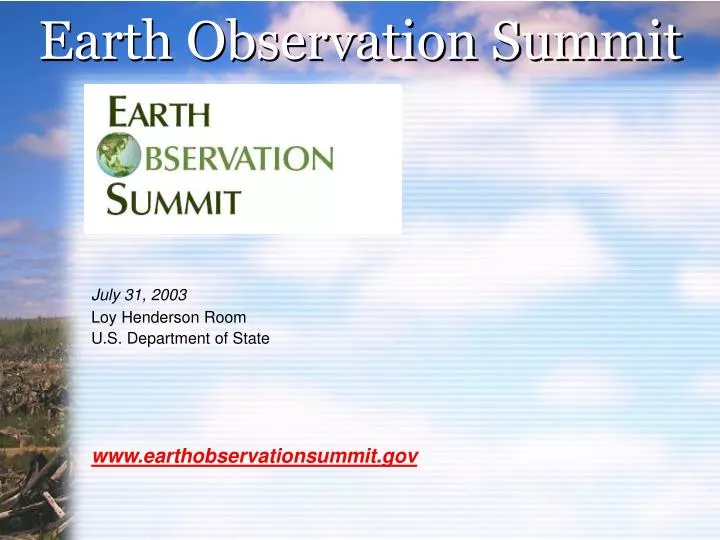 earth observation summit