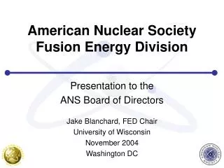 American Nuclear Society Fusion Energy Division