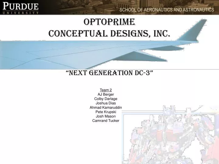 optoprime conceptual designs inc next generation dc 3