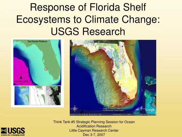 response of florida shelf ecosystems to climate change usgs research