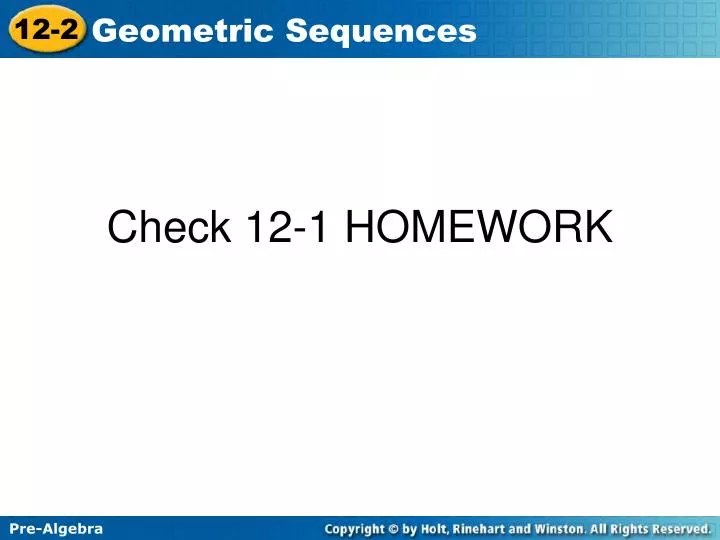 check 12 1 homework