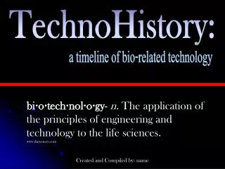 TechnoHistory: