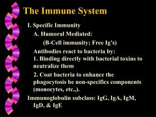 The Immune System