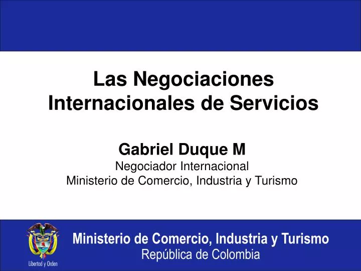 gabriel duque m negociador internacional ministerio de comercio industria y turismo
