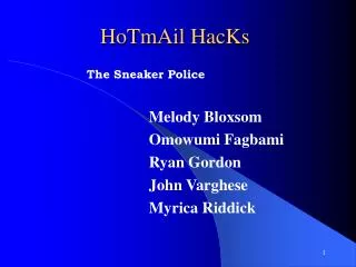 HoTmAil HacKs