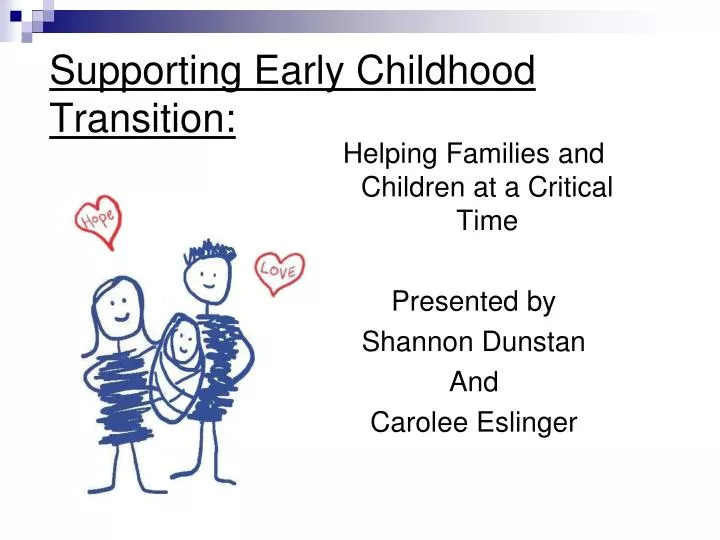 supporting early childhood transition