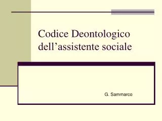 codice deontologico dell assistente sociale