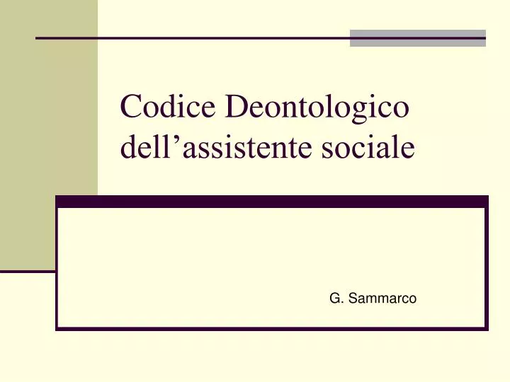 codice deontologico dell assistente sociale