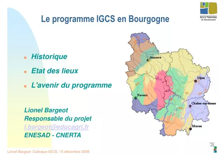 le programme igcs en bourgogne