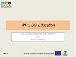 European Serious Game Academy: Advancing SG Education and Research - slide 1