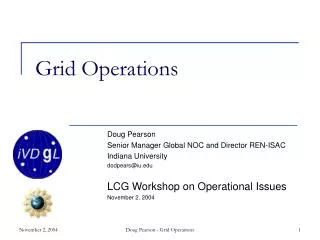Grid Operations