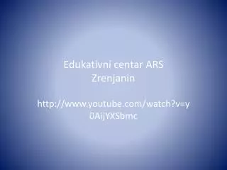 edukativni centar ars zrenjanin