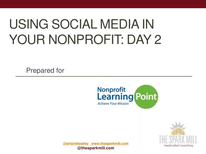 using social media in your nonprofit day 2