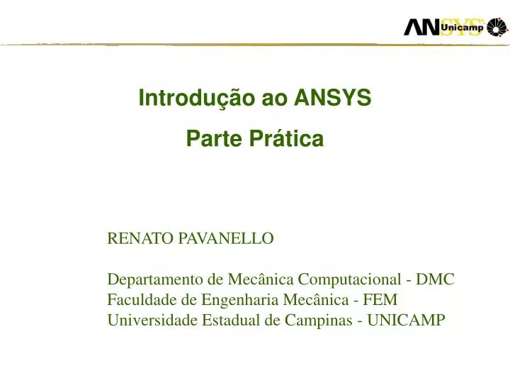 curso de introdu o ao ansys parte pr tica