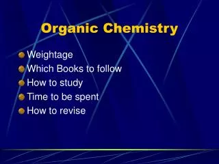 Organic Chemistry