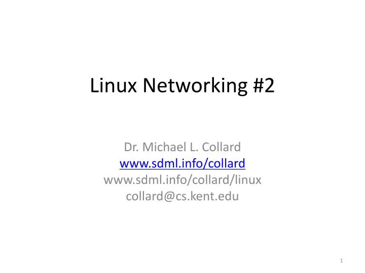 linux networking 2