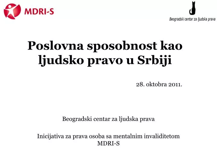 poslovna sposobnost kao ljudsko pravo u srbiji