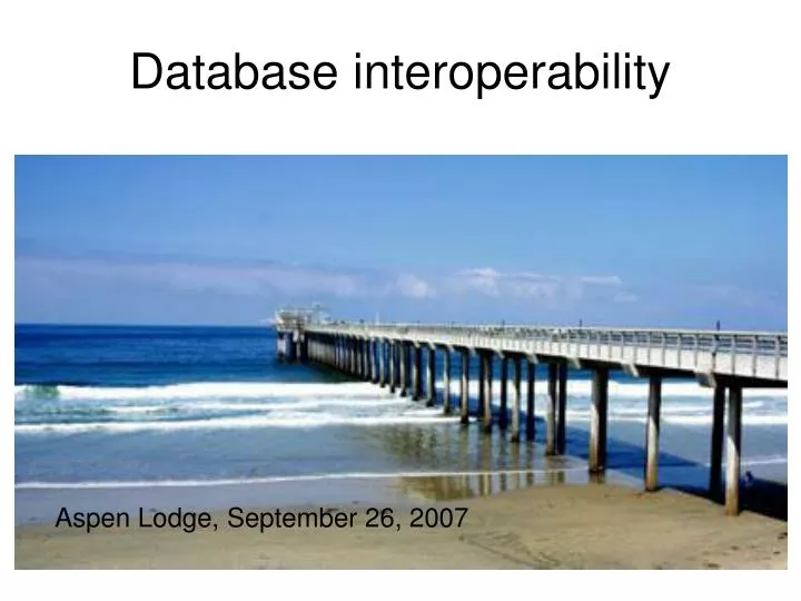 database interoperability