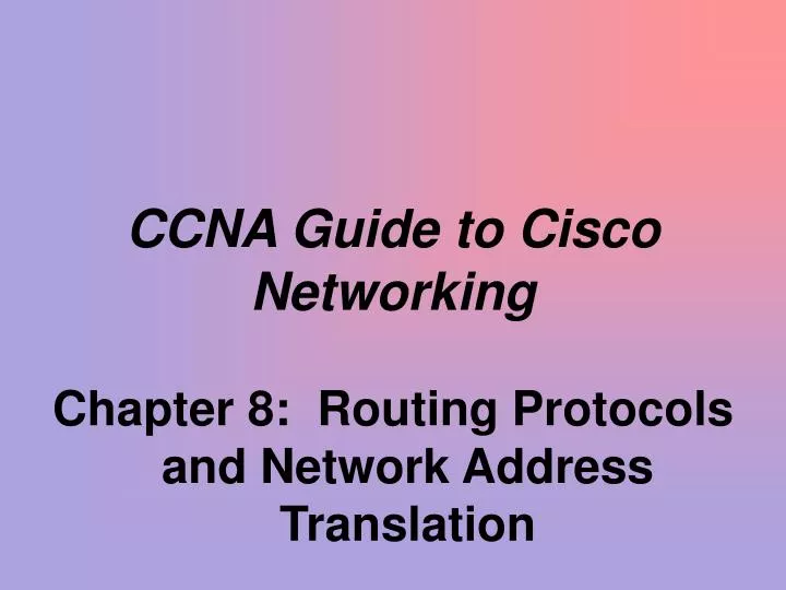ccna guide to cisco networking