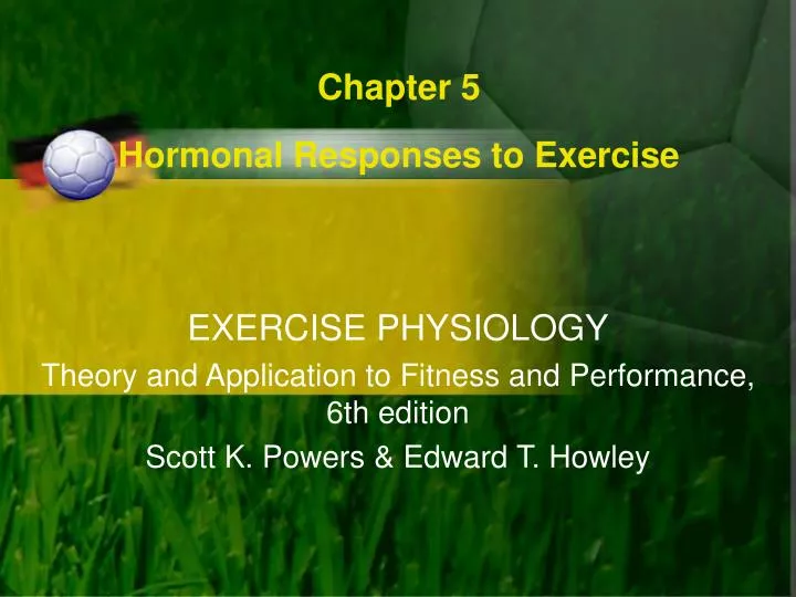 chapter 5 hormonal responses to exercise