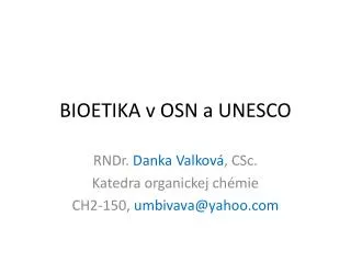 bioetika v osn a unesco