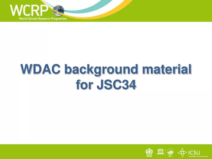 wdac background material for jsc34