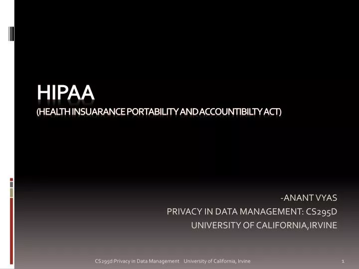 hipaa health insuarance portability and accountibilty act