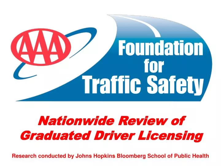 nationwide review of graduated driver licensing