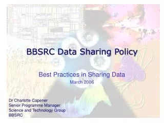 BBSRC Data Sharing Policy