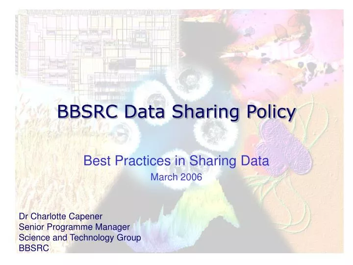 bbsrc data sharing policy