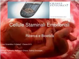 cellule staminali embrionali